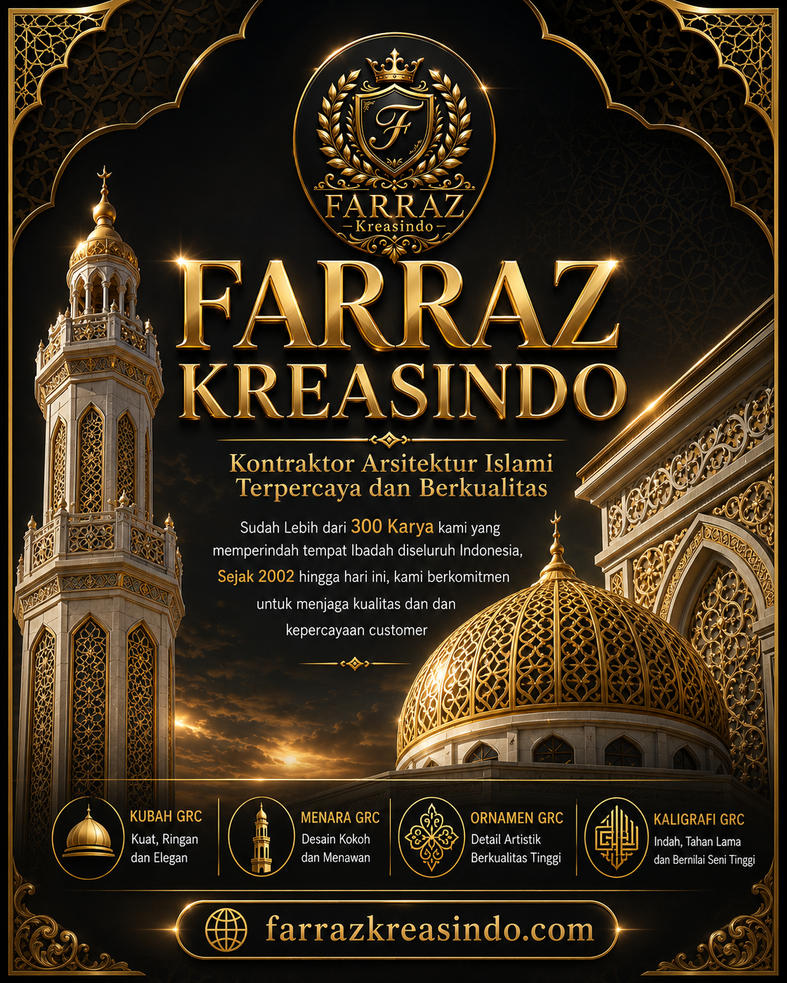 Farraz Kreasindo Kudus, Kontraktor Arsitektur Islami Terpercaya dan Berkualitas